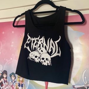Goth Eternal skull top